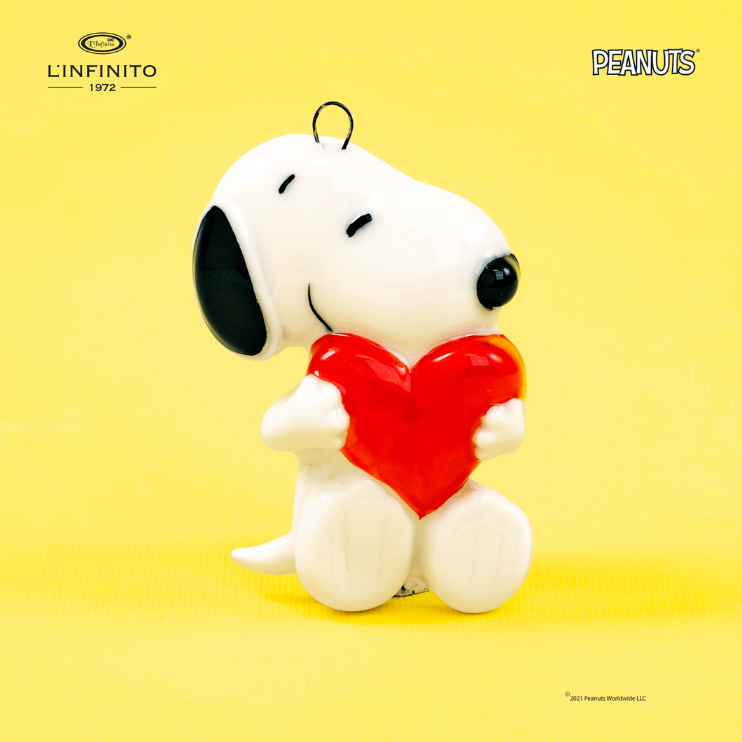 Snoopy col cuore magnete