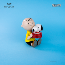 将图片加载到图库查看器，Charlie Brown e Snoopy nella ciotola dell&#39;acqua
