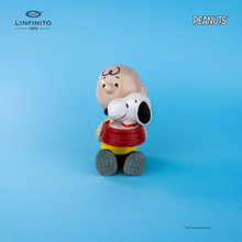 将图片加载到图库查看器，Charlie Brown e Snoopy nella ciotola dell&#39;acqua
