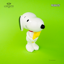 Load image into Gallery viewer, Statuina di Snoopy con in braccio Woodstock.
