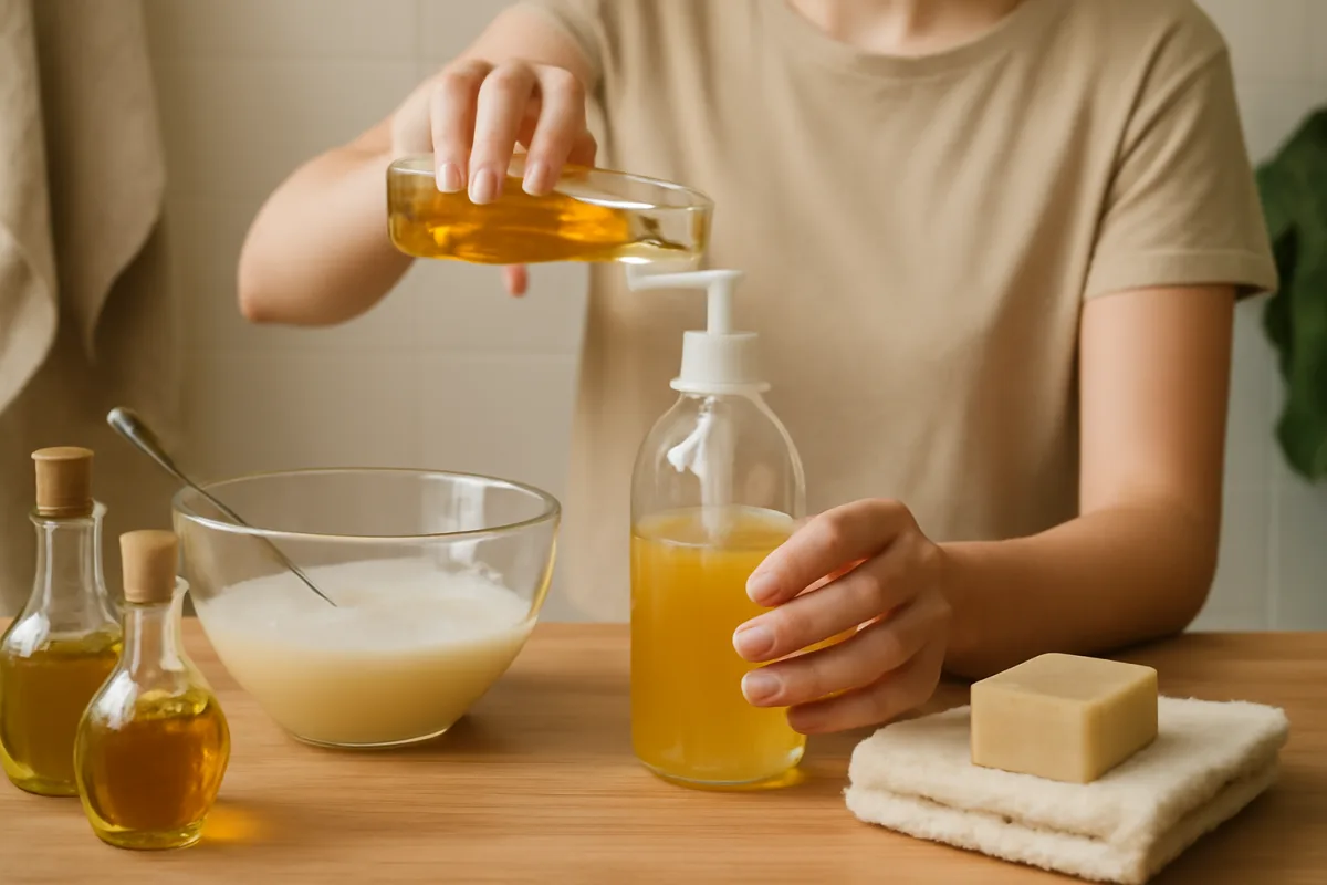 Bagnodoccia con oli vegetali puri: come realizzarlo da sé in pochi minuti